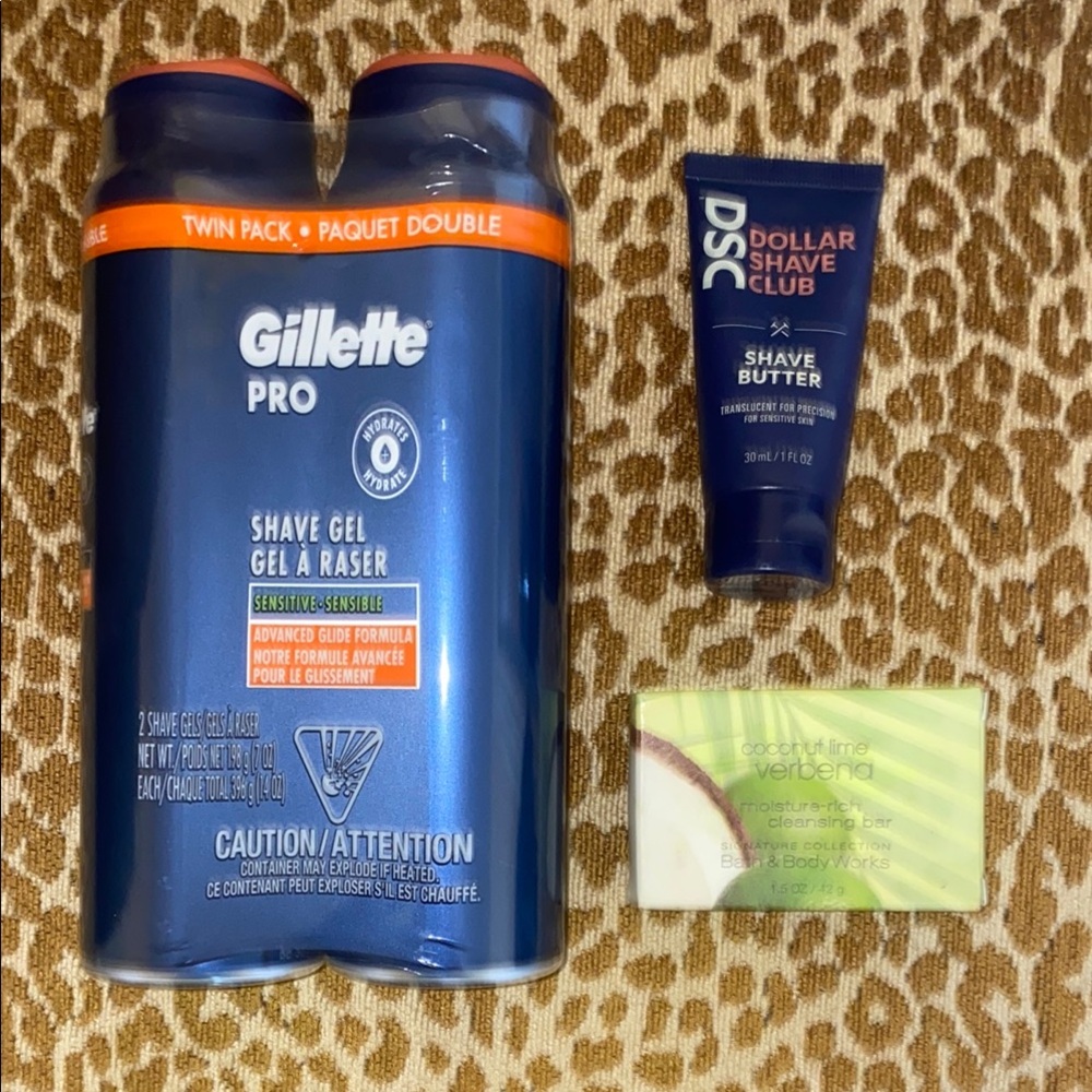 Men’s Shave Bundle 🪒. Gillette, Dollar Shave Club, & B&B Works.